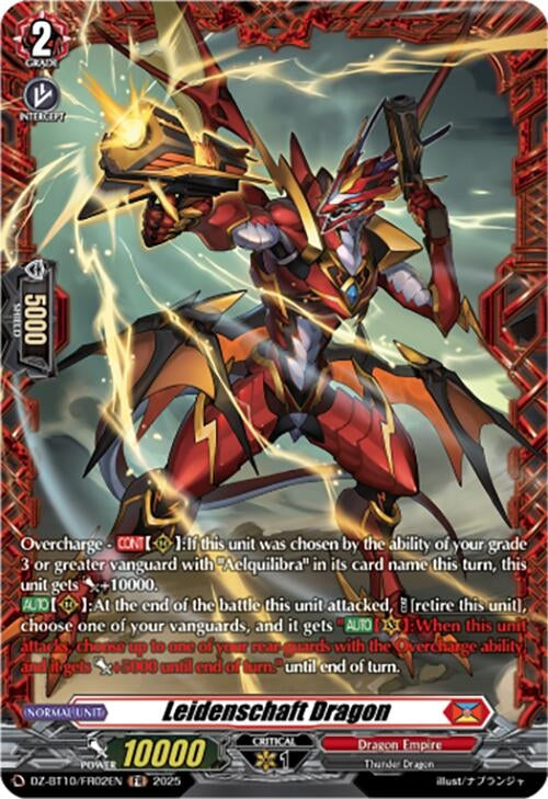 Image for Leidenschaft Dragon (FR) (DZ-BT10/FR02EN) (DZ-BT10: Dragonsoul Resonance) - Cardfight Vanguard