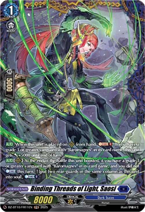 Image for Binding Threads of Light, Saosi (FR) (DZ-BT10/FR11EN) (DZ-BT10: Dragonsoul Resonance) - Cardfight Vanguard