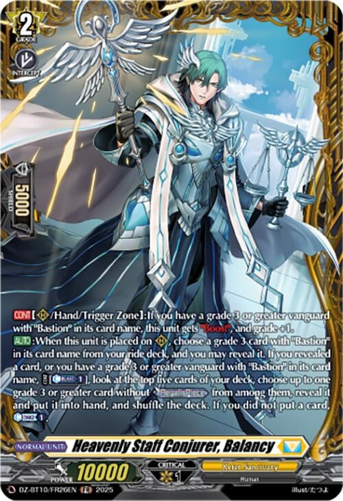 Image for Heavenly Staff Conjurer, Balancy (FR) (DZ-BT10/FR26EN) (DZ-BT10: Dragonsoul Resonance) - Cardfight Vanguard