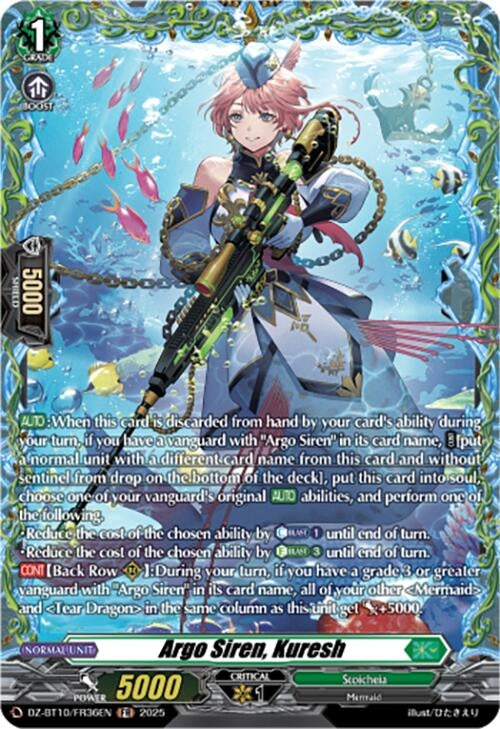 Image for Argo Siren, Kuresh (FR) (DZ-BT10/FR36EN) (DZ-BT10: Dragonsoul Resonance) - Cardfight Vanguard
