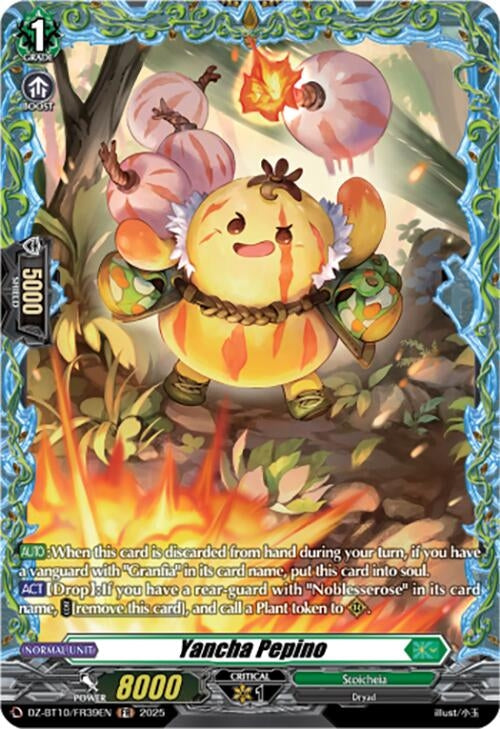 Image for Yancha Pepino (FR) (DZ-BT10/FR39EN) (DZ-BT10: Dragonsoul Resonance) - Cardfight Vanguard