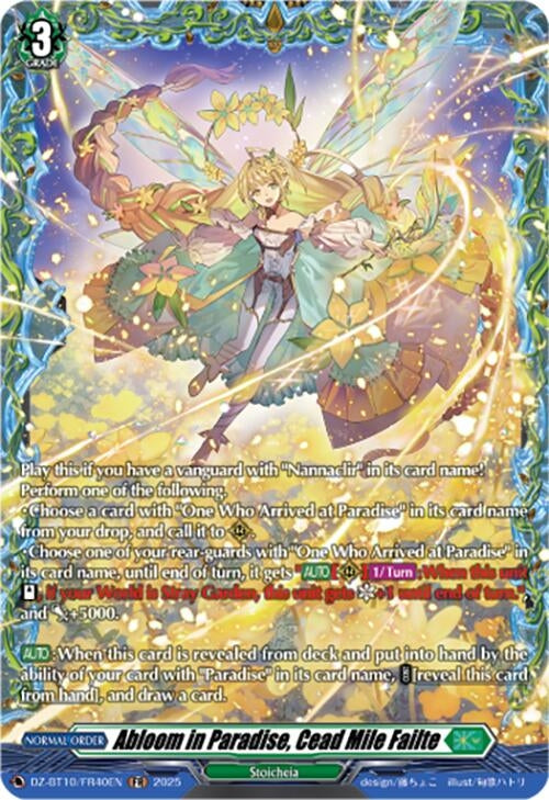 Image for Abloom in Paradise, Cead Mile Failte (FR) (DZ-BT10/FR40EN) (DZ-BT10: Dragonsoul Resonance) - Cardfight Vanguard