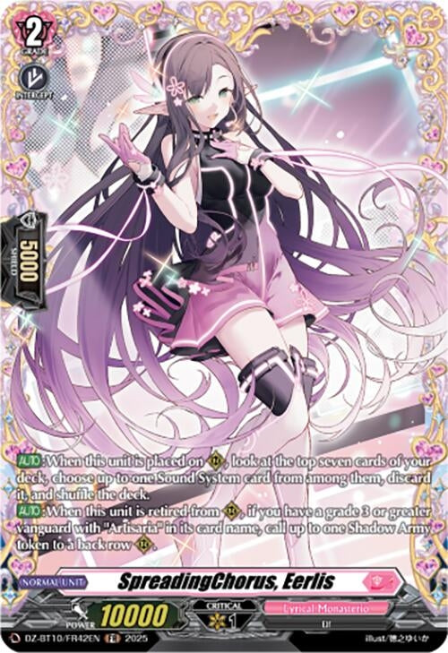 Image for SpreadingChorus, Eerlis (FR) (DZ-BT10/FR42EN) (DZ-BT10: Dragonsoul Resonance) - Cardfight Vanguard