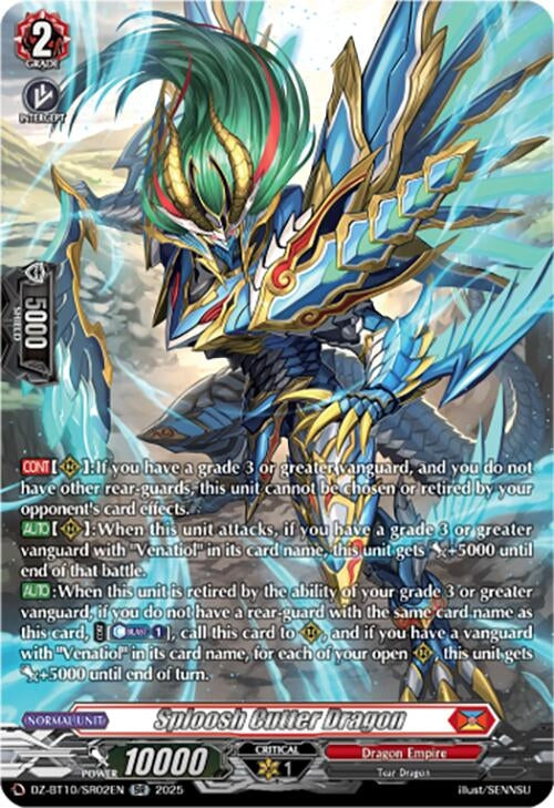 Image for Sploosh Cutter Dragon (SR) (DZ-BT10/SR02EN) (DZ-BT10: Dragonsoul Resonance) - Cardfight Vanguard