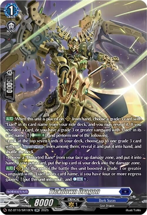 Image for Tickdown Dragon (SR) (DZ-BT10/SR10EN) (DZ-BT10: Dragonsoul Resonance) - Cardfight Vanguard