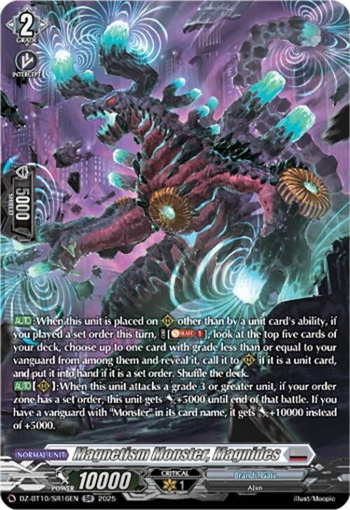 Image for Magnetism Monster, Magnides (SR) (DZ-BT10/SR16EN) (DZ-BT10: Dragonsoul Resonance) - Cardfight Vanguard