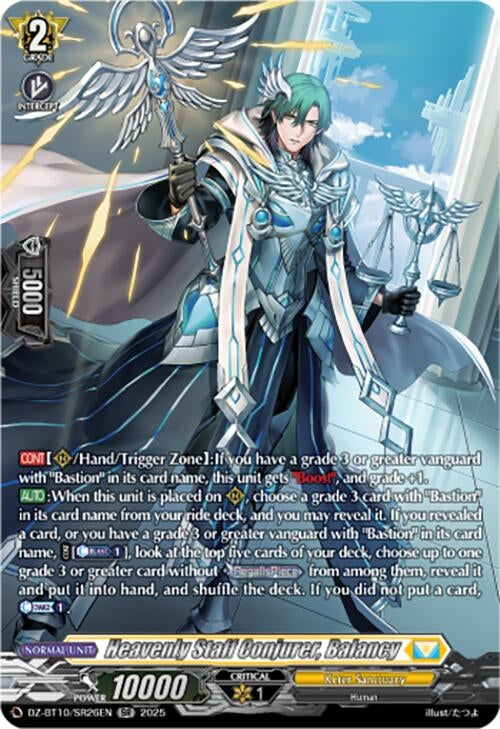 Image for Heavenly Staff Conjurer, Balancy (SR) (DZ-BT10/SR26EN) (DZ-BT10: Dragonsoul Resonance) - Cardfight Vanguard