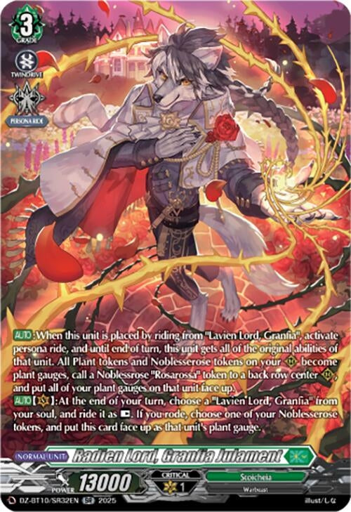 Image for Radien Lord, Granfia Julament (SR) (DZ-BT10/SR32EN) (DZ-BT10: Dragonsoul Resonance) - Cardfight Vanguard