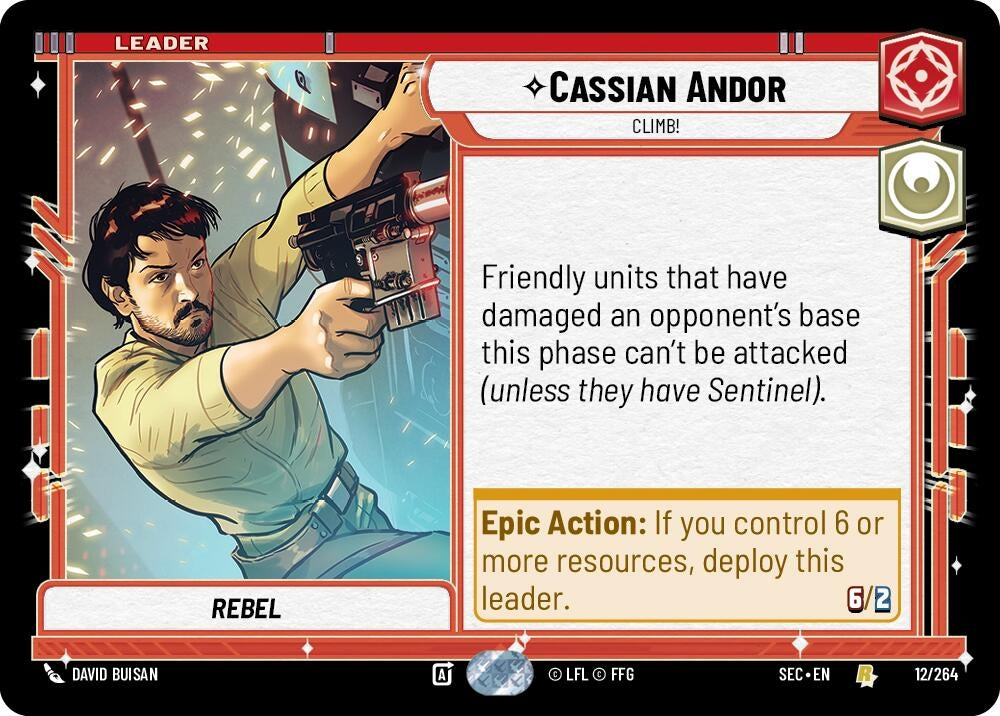 Image for Cassian Andor - Climb! (12/264) (Secrets of Power) - Star Wars: Unlimited