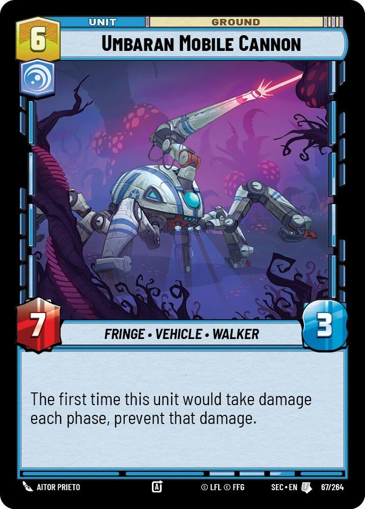 Image for Umbaran Mobile Cannon (67/264) (Secrets of Power) - Star Wars: Unlimited