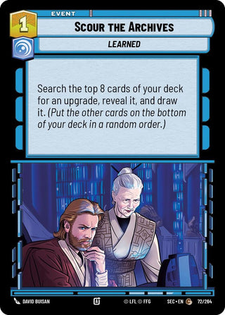 Image for Scour the Archives (72/264) (Secrets of Power) - Star Wars: Unlimited