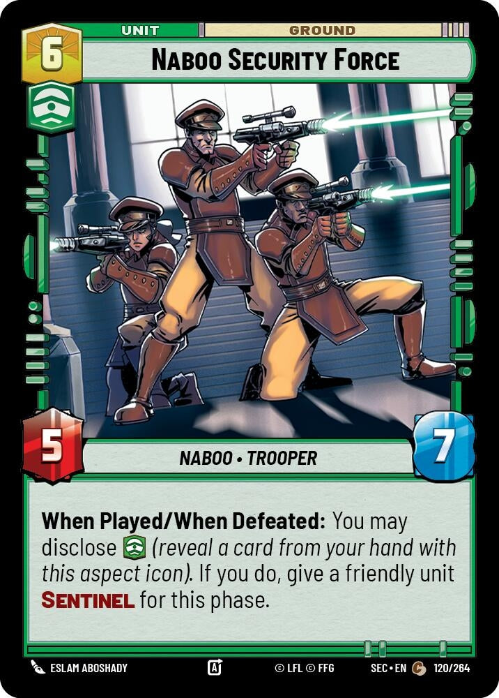 Image for Naboo Security Force (120/264) (Secrets of Power) - Star Wars: Unlimited