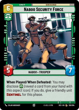 Image for Naboo Security Force (120/264) (Secrets of Power) - Star Wars: Unlimited
