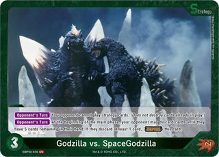 Image for Godzilla vs. SpaceGodzilla (EBP02-070) (EBP02-070) (Booster Set 2: G: Monsters Raid Again) - Godzilla Card Game