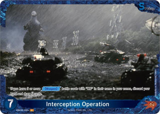 Image for Interception Operation (EBP02-040+) (EBP02-040+) (Booster Set 2: G: Monsters Raid Again) - Godzilla Card Game