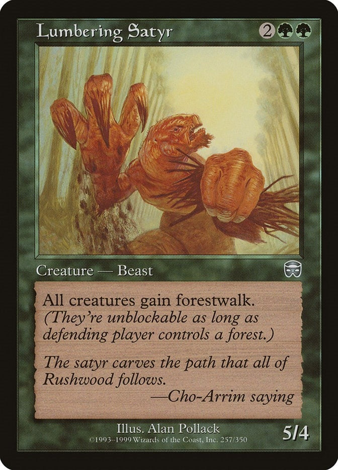 Lumbering Satyr (257) [MMQ] - MTG Single