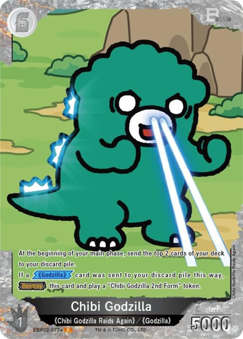Image for Chibi Godzilla (EBP02-077+) (EBP02-077+) (Booster Set 2: G: Monsters Raid Again) - Godzilla Card Game