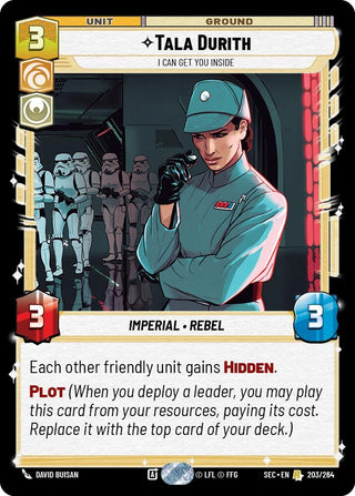 Image for Tala Durith - I Can Get You Inside (203/264) (Secrets of Power) - Star Wars: Unlimited
