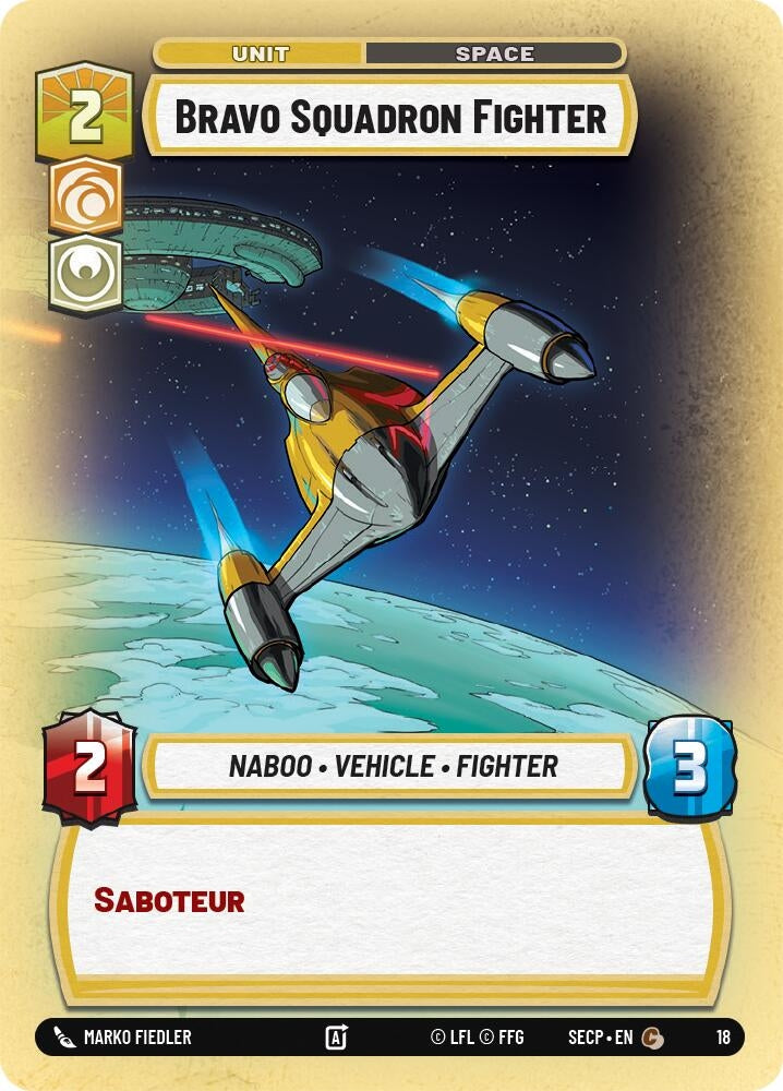 Image for Bravo Squadron Fighter (Secrets of Power - Weekly Play Promos) - Star Wars: Unlimited