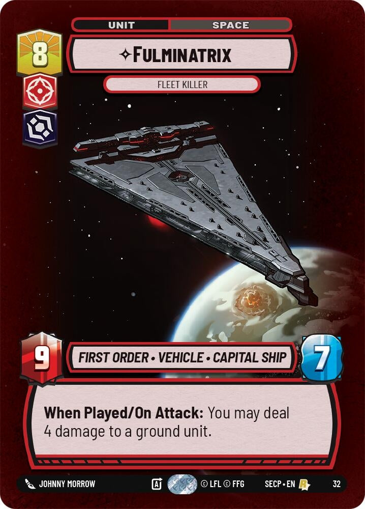 Image for Fulminatrix - Fleet Killer (Foil) (Secrets of Power - Weekly Play Promos) - Star Wars: Unlimited