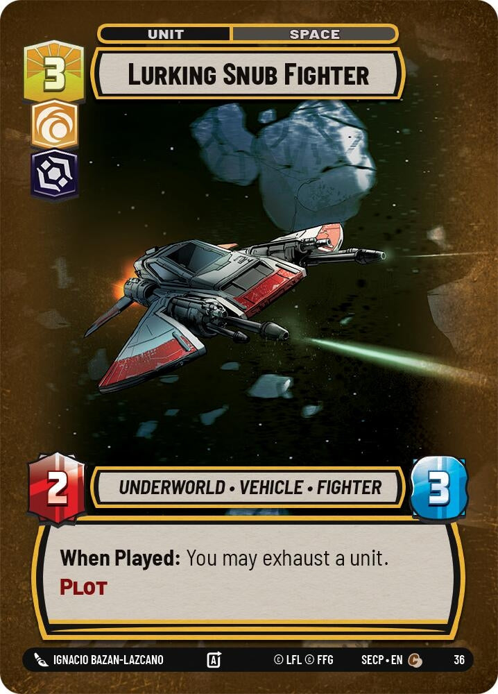 Image for Lurking Snub Fighter (Foil) (Secrets of Power - Weekly Play Promos) - Star Wars: Unlimited