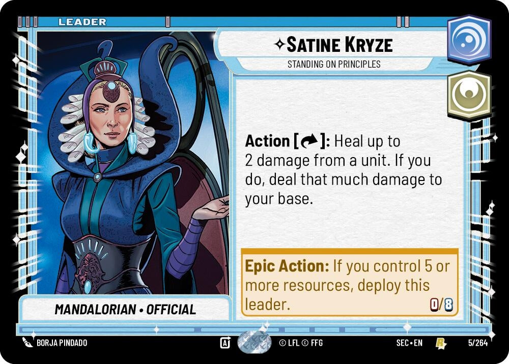 Image for Satine Kryze - Standing on Principles (5/264) (Secrets of Power) - Star Wars: Unlimited