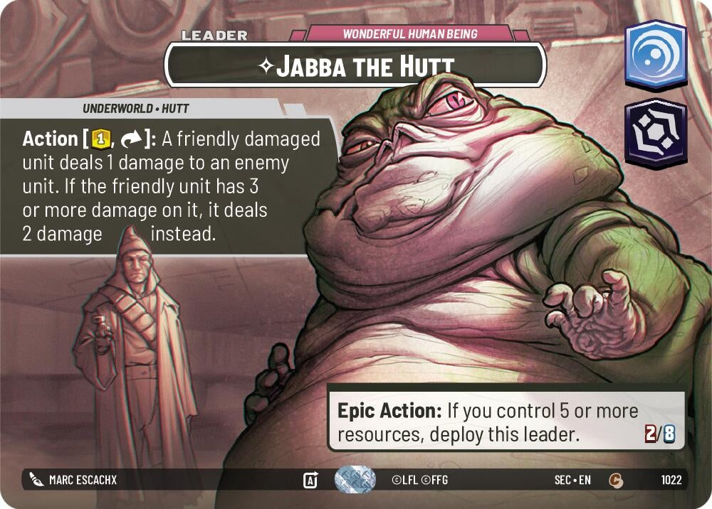 Image for Jabba the Hutt - Wonderful Human Being (Showcase) (1022) (Secrets of Power) - Star Wars: Unlimited