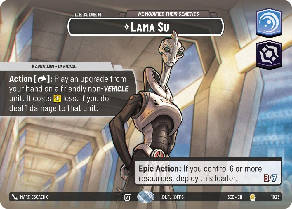 Image for Lama Su - We Modified Their Genetics (Showcase) (1023) (Secrets of Power) - Star Wars: Unlimited