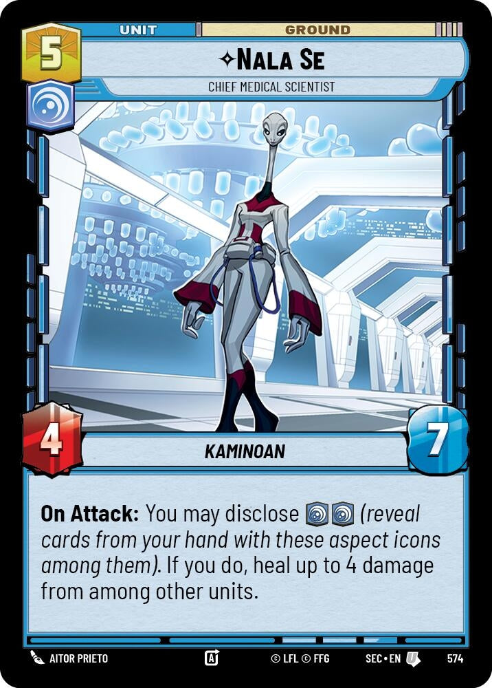 Image for Nala Se - Chief Medical Scientist (Foil) (574) (Secrets of Power) - Star Wars: Unlimited