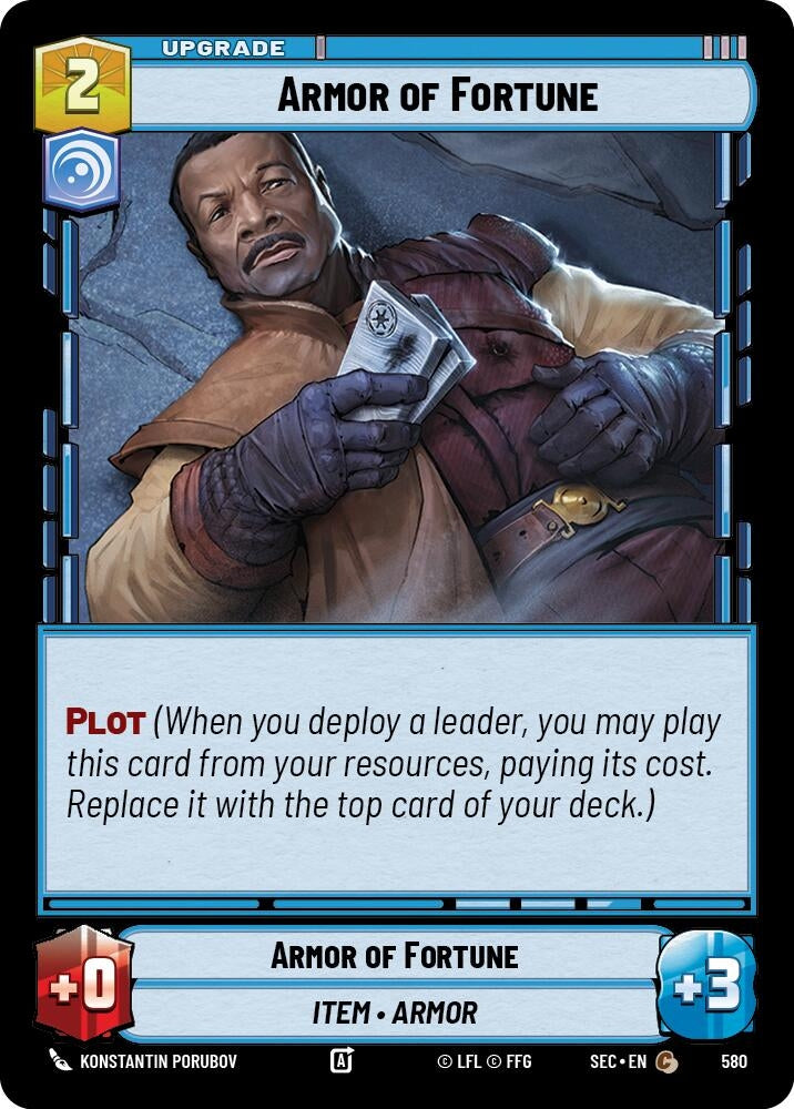 Image for Armor of Fortune (Foil) (580) (Secrets of Power) - Star Wars: Unlimited