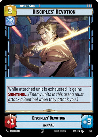Image for Disciples' Devotion (Foil) (581) (Secrets of Power) - Star Wars: Unlimited