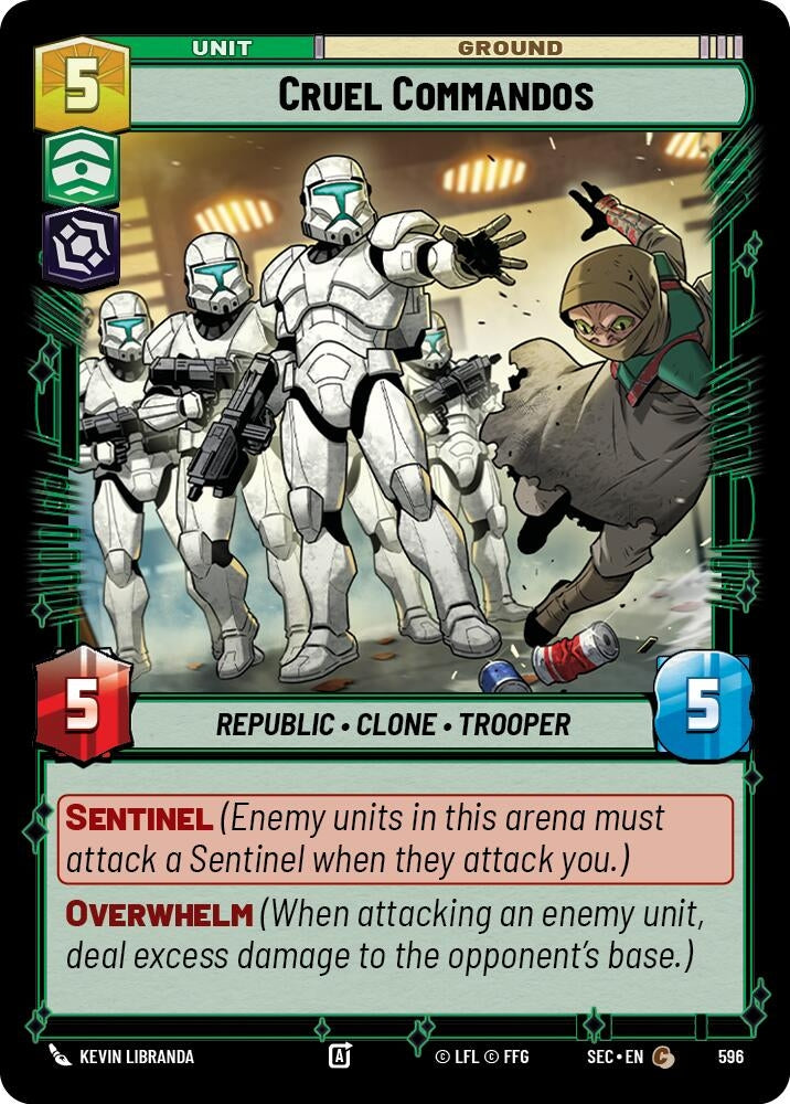 Image for Cruel Commandos (Foil) (596) (Secrets of Power) - Star Wars: Unlimited