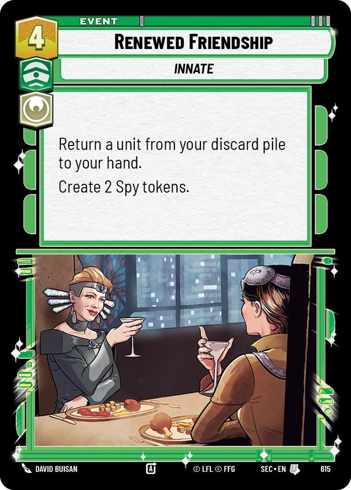 Image for Renewed Friendship (Foil) (615) (Secrets of Power) - Star Wars: Unlimited