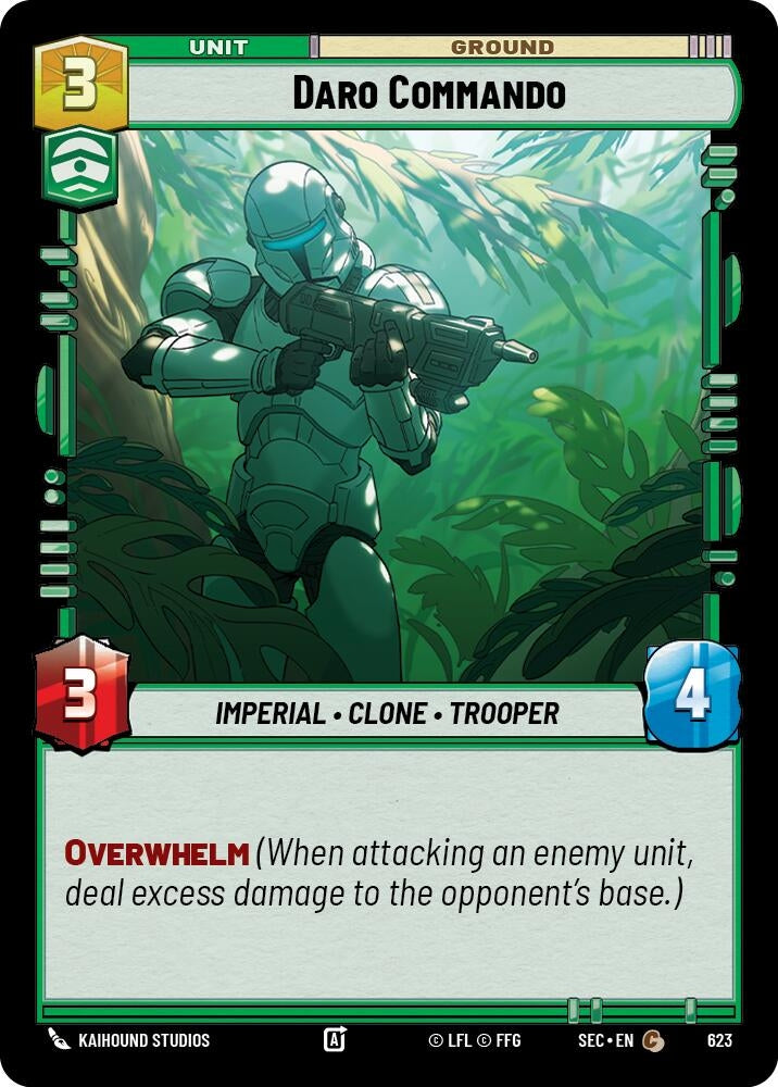 Image for Daro Commando (Foil) (623) (Secrets of Power) - Star Wars: Unlimited