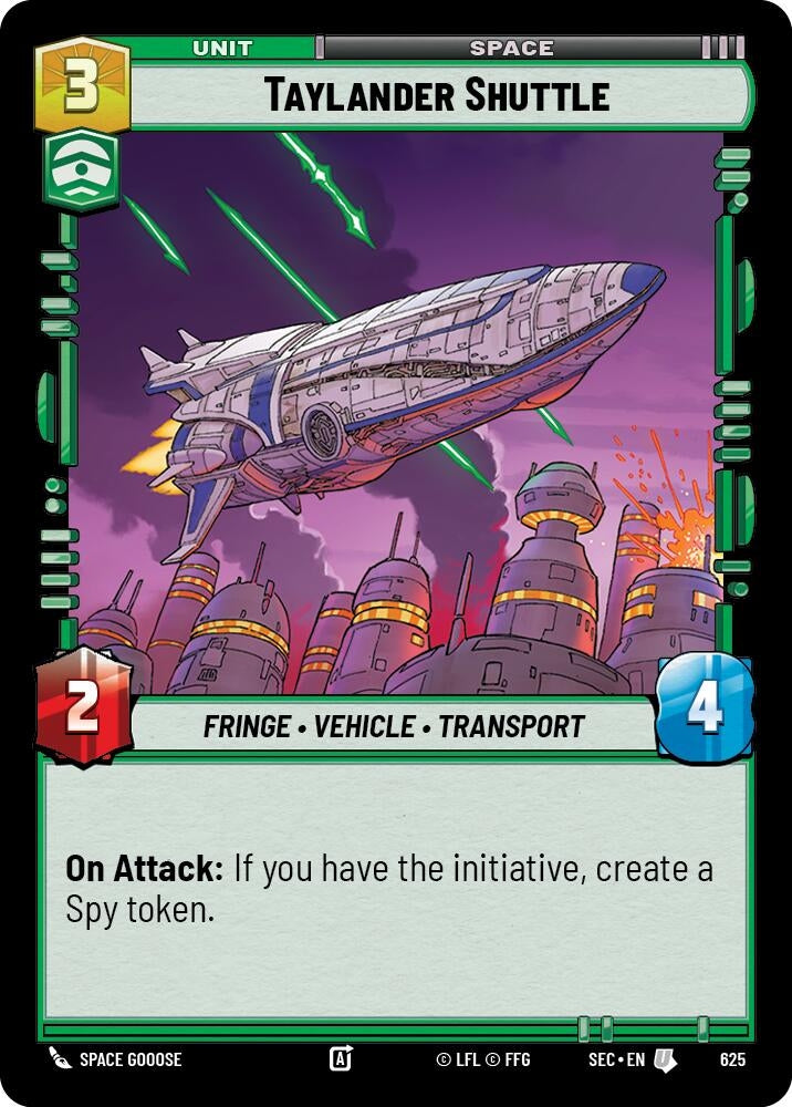 Image for Taylander Shuttle (Foil) (625) (Secrets of Power) - Star Wars: Unlimited