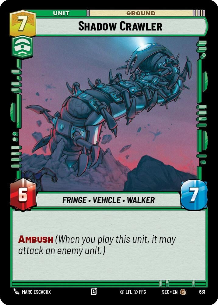Image for Shadow Crawler (Foil) (631) (Secrets of Power) - Star Wars: Unlimited