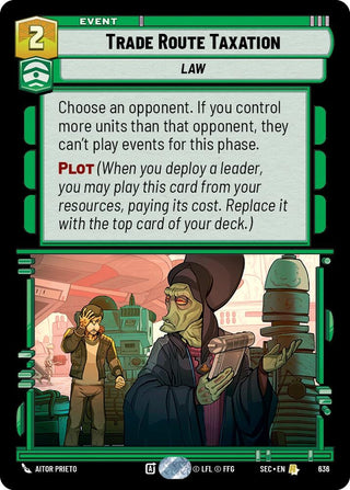 Image for Trade Route Taxation (Foil) (636) (Secrets of Power) - Star Wars: Unlimited