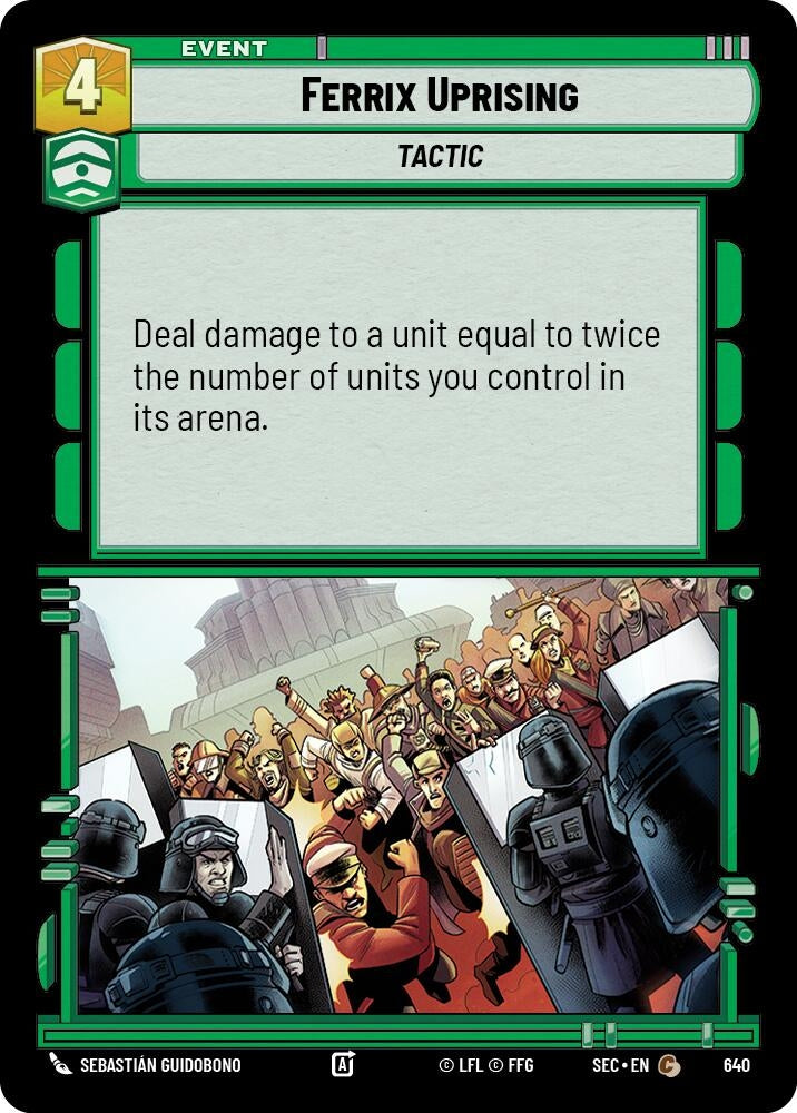Image for Ferrix Uprising (Foil) (640) (Secrets of Power) - Star Wars: Unlimited