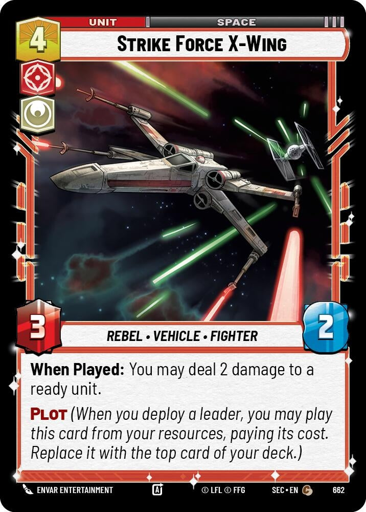 Image for Strike Force X-Wing (Foil) (662) (Secrets of Power) - Star Wars: Unlimited