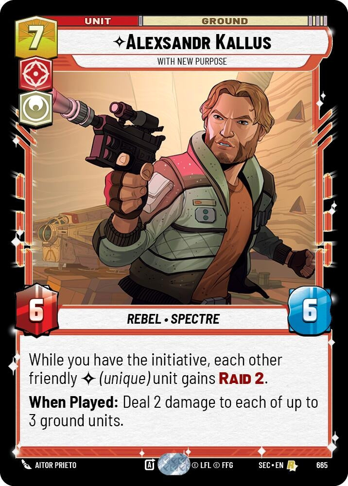 Image for Alexsandr Kallus - With New Purpose (Foil) (665) (Secrets of Power) - Star Wars: Unlimited