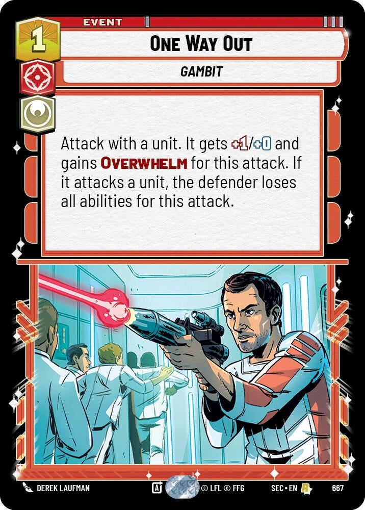 Image for One Way Out (Foil) (667) (Secrets of Power) - Star Wars: Unlimited