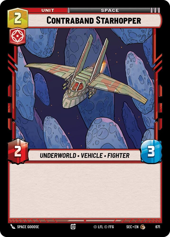 Image for Contraband Starhopper (Foil) (671) (Secrets of Power) - Star Wars: Unlimited