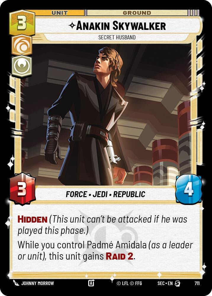 Image for Anakin Skywalker - Secret Husband (Foil) (711) (Secrets of Power) - Star Wars: Unlimited