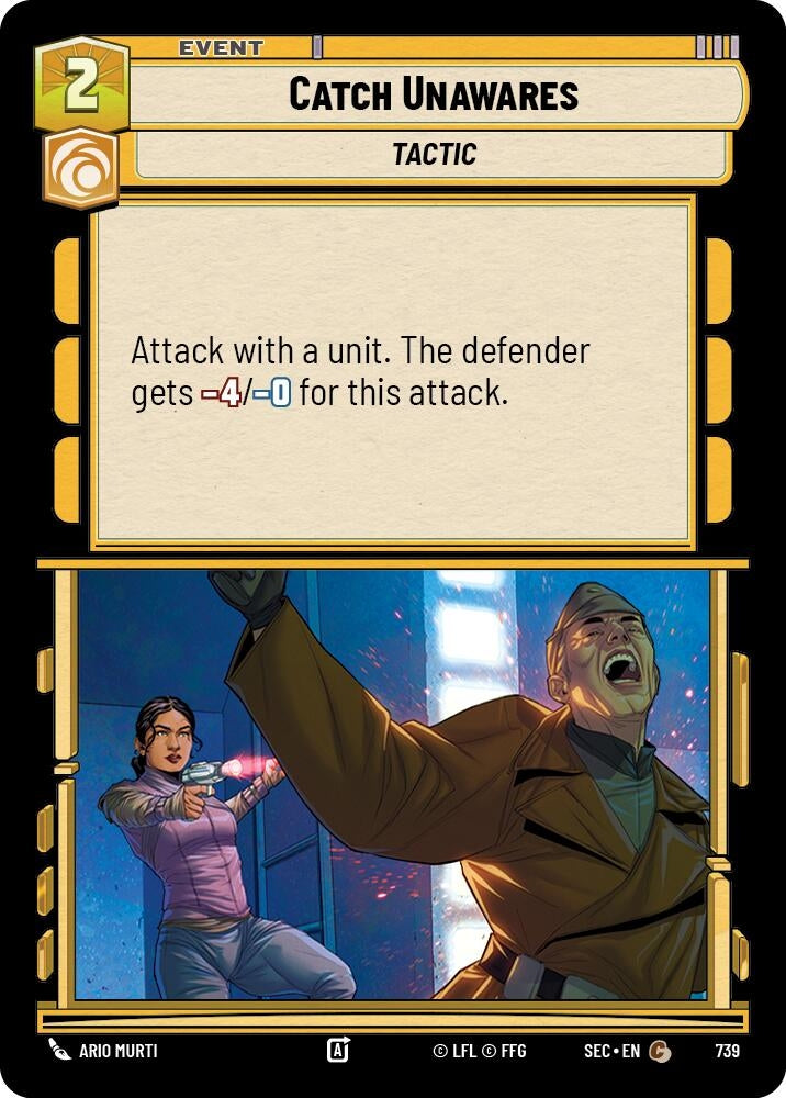 Image for Catch Unawares (Foil) (739) (Secrets of Power) - Star Wars: Unlimited