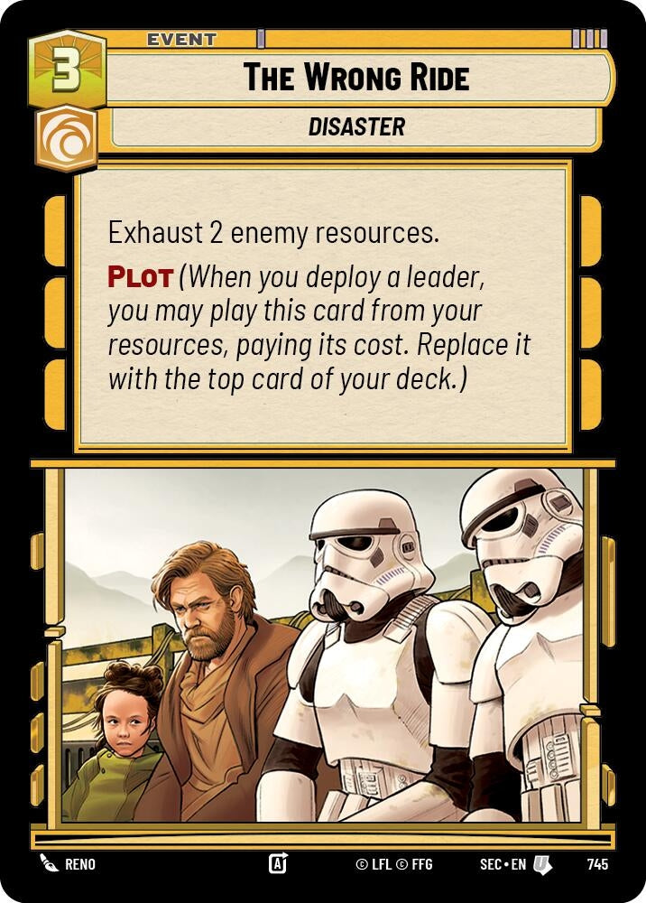 Image for The Wrong Ride (Foil) (745) (Secrets of Power) - Star Wars: Unlimited