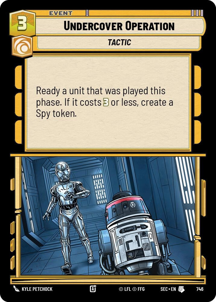 Image for Undercover Operation (Foil) (746) (Secrets of Power) - Star Wars: Unlimited