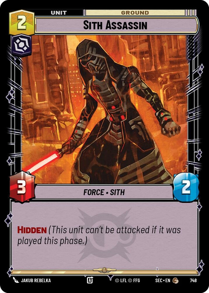 Image for Sith Assassin (Foil) (748) (Secrets of Power) - Star Wars: Unlimited