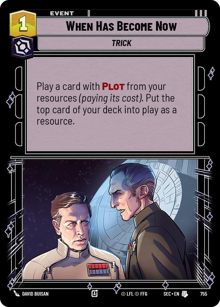Image for When Has Become Now (Foil) (755) (Secrets of Power) - Star Wars: Unlimited