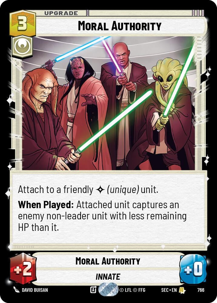 Image for Moral Authority (Foil) (766) (Secrets of Power) - Star Wars: Unlimited