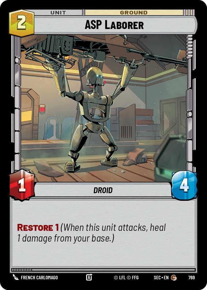 Image for ASP Laborer (Foil) (769) (Secrets of Power) - Star Wars: Unlimited